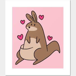 Love Kangaroo Posters and Art